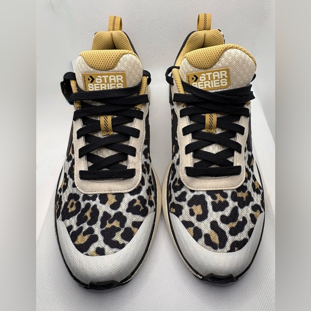 Converse Kids Shoes - Leopard Print and Black